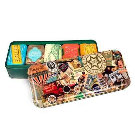 Granado Linha Vintage Kit – 5 Sabonetes em Barra + Lata de Metal - Kit